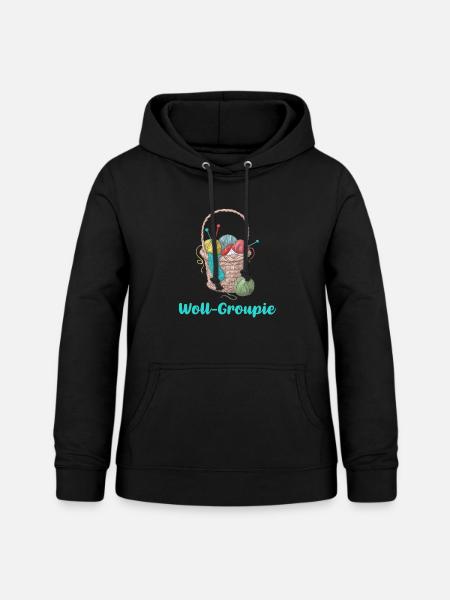 Stricken - Frauen Hoodie - Schwarz
