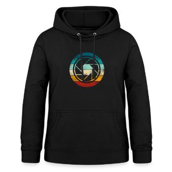 Fotograf Fotografen Linse Shutter Geschenk - Frauen Hoodie - Schwarz - Vorne - AI Model Female 172 light (172cm)
