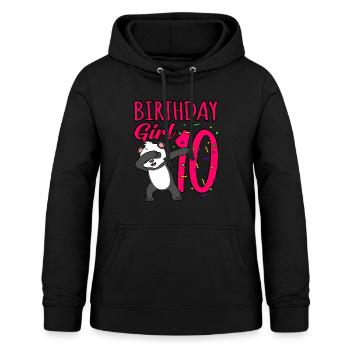 10th birthday - Women's Hoodie - black - Front - AI Model Female 172 light (172cm)