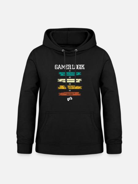 Gamer Logik - Frauen Hoodie - Schwarz