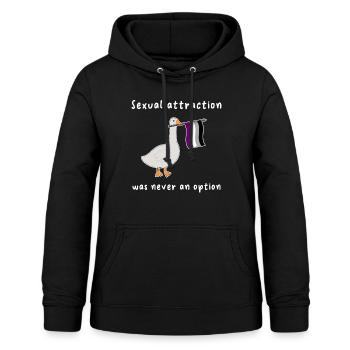 Asexuell Gans für Asexual Pride Asexualität - Frauen Hoodie - Schwarz - Vorne - AI Model Female 172 light (172cm)