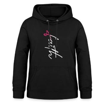 Glaube Rosa Schleife Christliches - Frauen Hoodie - Schwarz - Vorne - AI Model Female 172 light (172cm)