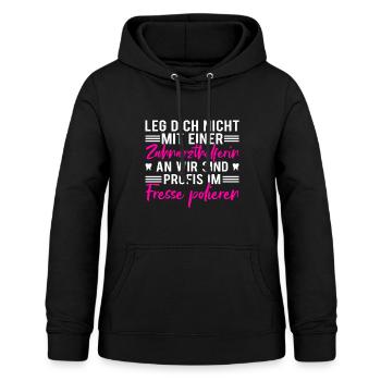 Zahnarzthelferin Fresse polieren Zahnmediziner - Frauen Hoodie - Schwarz - Vorne - AI Model Female 172 light (172cm)