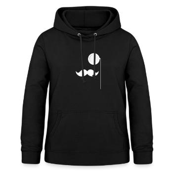 Monokel und Schnurrbart Feel Like A Sir - Frauen Hoodie - Schwarz - Vorne - AI Model Female 172 light (172cm)