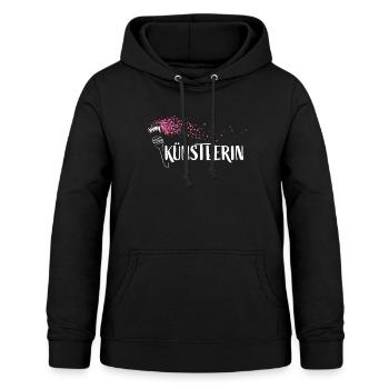 Künstlerin Kunst Zeichnen Kunstlehrerin - Frauen Hoodie - Schwarz - Vorne - AI Model Female 172 light (172cm)