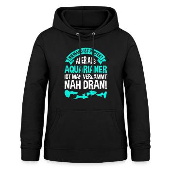 Aquarianer Aquarium - Frauen Hoodie - Schwarz - Vorne - AI Model Female 172 light (172cm)