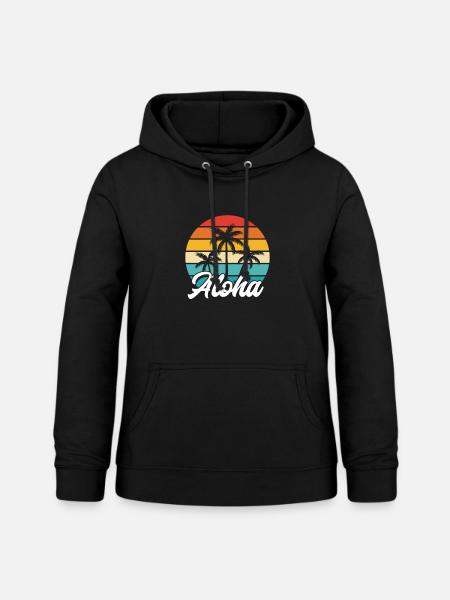 Hawaii - Frauen Hoodie - Schwarz