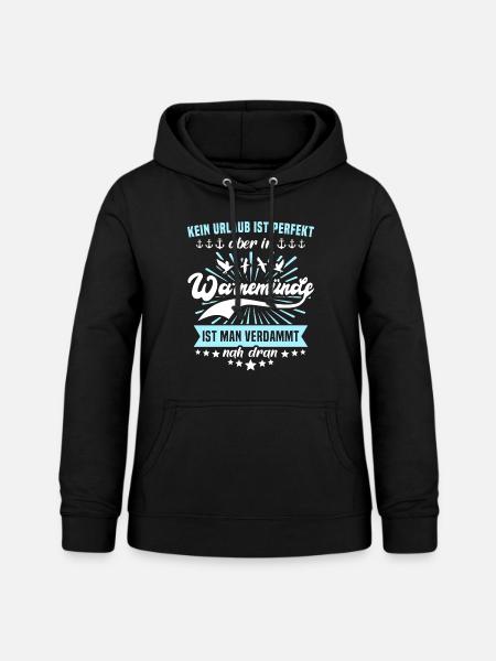 Warnemünde Ostsee Warnemünder - Frauen Hoodie - Schwarz