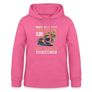 Bagger Schulbeginn Schulanfänger Schulkind - Frauen Hoodie - Pink - Vorne - AI Model Female 172 light (172cm)