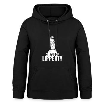 Hermannsdenkmal Witz Detmold Lippe - Frauen Hoodie - Schwarz - Vorne - AI Model Female 172 light (172cm)