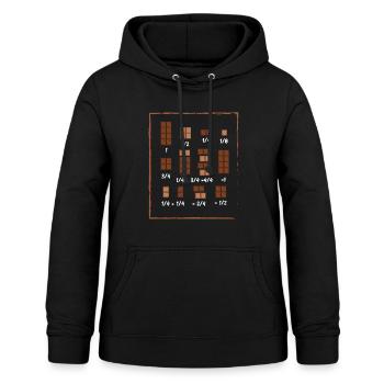 Chocolat Math Math Math Chocolat - Sweat à capuche Femme - noir - Devant - AI Model Female 172 light (172cm)
