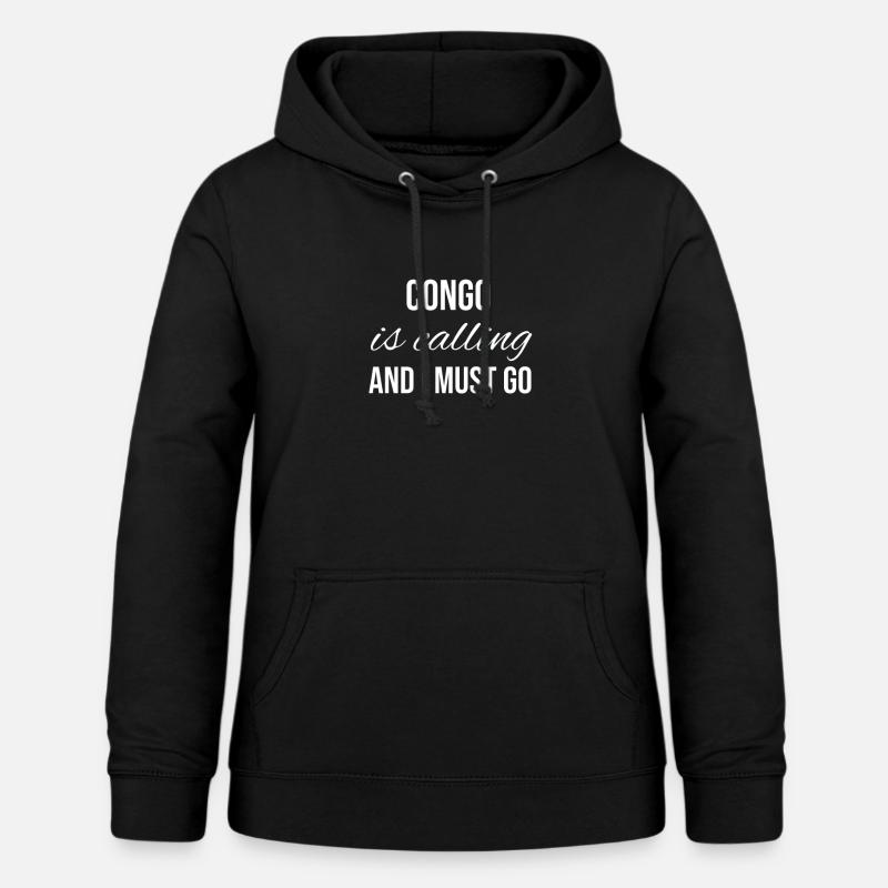 Congo - Sweat à capuche Femme - noir