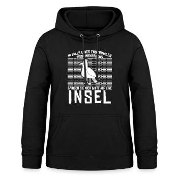 Helgoland Usedom Amrum Rügen Norderney - Frauen Hoodie - Schwarz - Vorne - AI Model Female 172 light (172cm)