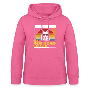 Meilleur t-shirt américain Eskimo Dad Ever - Sweat à capuche Femme - rose - Devant - AI Model Female 172 light (172cm)