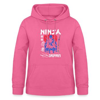 Ninja 5ème anniversaire - Sweat à capuche Femme - rose - Devant - AI Model Female 172 light (172cm)