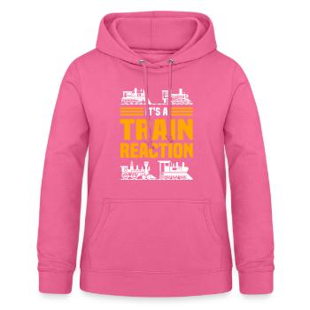 Modellbahn Zug Sammler Lokomotive - Frauen Hoodie - Pink - Vorne - AI Model Female 172 light (172cm)