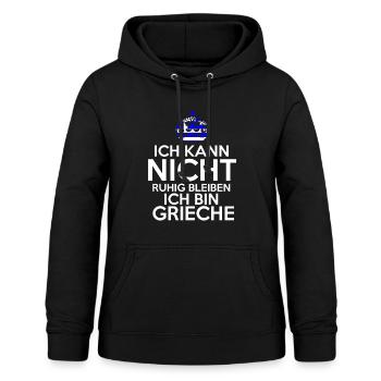 Griechenland Grieche Griechisches - Frauen Hoodie - Schwarz - Vorne - AI Model Female 172 light (172cm)