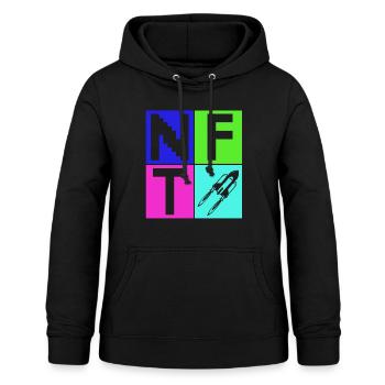 Crypto Art Lover Sign Non Fungible Token NFT - Frauen Hoodie - Schwarz - Vorne - AI Model Female 172 light (172cm)