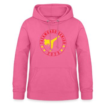 T-shirt Taekwondo Senior 2023 - Sweat à capuche Femme - rose - Devant - AI Model Female 172 light (172cm)