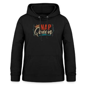 Napping Shirt, Nap Queen Tee, Funny Napping Lover - Women's Hoodie - black - Front - AI Model Female 172 light (172cm)
