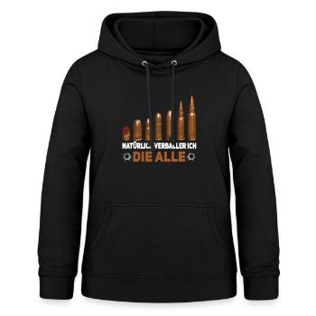 Sportschießen Schießsport Sportschütze - Frauen Hoodie - Schwarz - Vorne - AI Model Female 172 light (172cm)