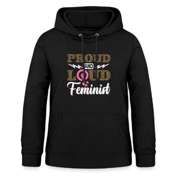 Droits des femmes féministes Femmes - Sweat à capuche Femme - noir - Devant - AI Model Female 172 light (172cm)