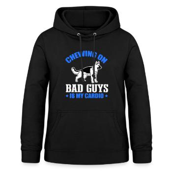 Polizeihund Lustig - Frauen Hoodie - Schwarz - Vorne - AI Model Female 172 light (172cm)