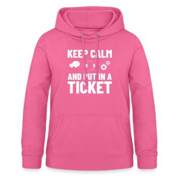 Tech Support IT Technical Assistance Helpdesk - Women's Hoodie - pink - Front - AI Model Female 172 light (172cm)