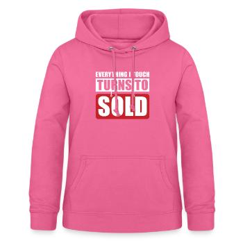 Everything I Touch Is Sold For Brokers - Women's Hoodie - pink - Front - AI Model Female 172 light (172cm)