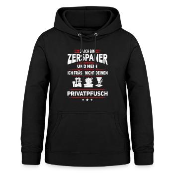 Zerspaner Pfusch Zerspanungsmechaniker CNC - Frauen Hoodie - Schwarz - Vorne - AI Model Female 172 light (172cm)