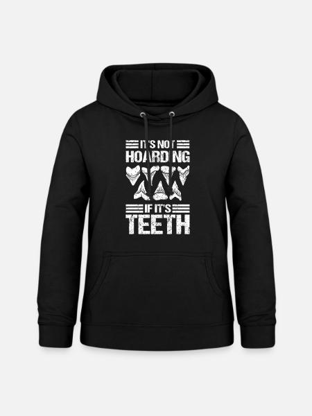 Haizahn Sammlung Haifischzähne - Frauen Hoodie - Schwarz