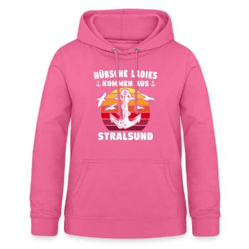 Urlaub Stralsund Sprüche - Frauen Hoodie - Pink - Vorne - AI Model Female 172 light (172cm)
