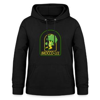 Gemüse Hemd, Brocco-Lee Lustiges Gemüse - Frauen Hoodie - Schwarz - Vorne - AI Model Female 172 light (172cm)