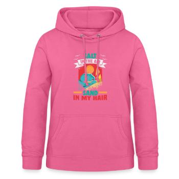 Vacances à la plage au bord de la mer Design motif de plage - Sweat à capuche Femme - rose - Devant - AI Model Female 172 light (172cm)