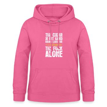 Zigarre Rauchen Raucher Tabak Zigarren Geschenk - Frauen Hoodie - Pink - Vorne - AI Model Female 172 light (172cm)