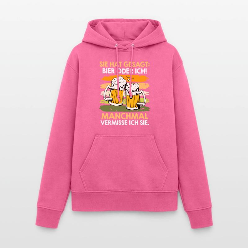 Männer Bier Spruch Ehefrau oder Bier Biertrinker Frauen Hoodie