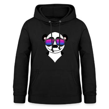 Cadeau panda bisexuel - Sweat à capuche Femme - noir - Devant - AI Model Female 172 light (172cm)