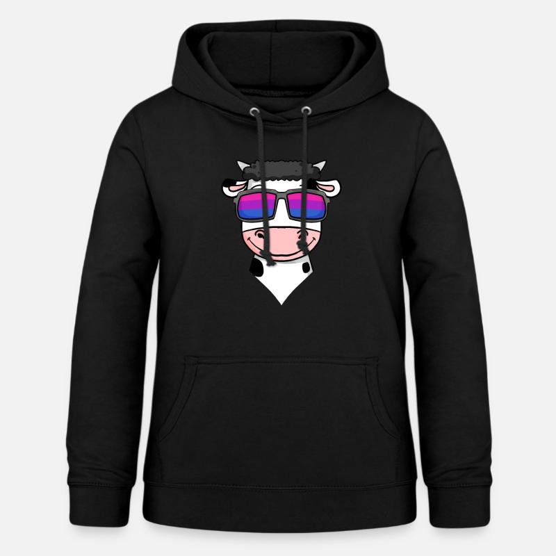 Cadeau de vache bisexuelle - Sweat à capuche Femme - noir