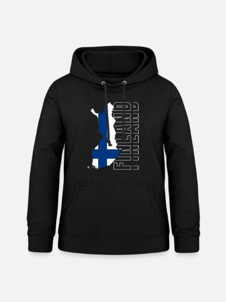 Finnland - Frauen Hoodie - Schwarz