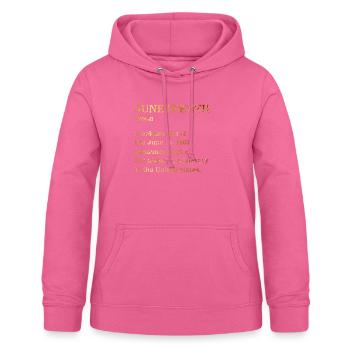 Juneteenth Definition Shirt, African American, - Women's Hoodie - pink - Front - AI Model Female 172 light (172cm)