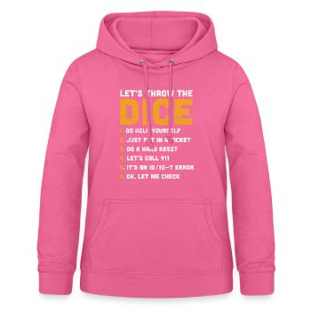Tech Support Sarcasm - Women's Hoodie - pink - Front - AI Model Female 172 light (172cm)