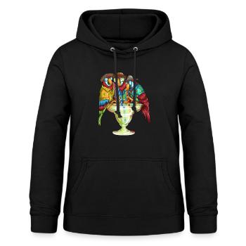 Cocktail Margarita Parrot aime boire des margaritas - Sweat à capuche Femme - noir - Devant - AI Model Female 172 light (172cm)