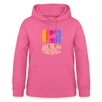 American Football Colour Center - Frauen Hoodie - Pink - Vorne - AI Model Female 172 light (172cm)