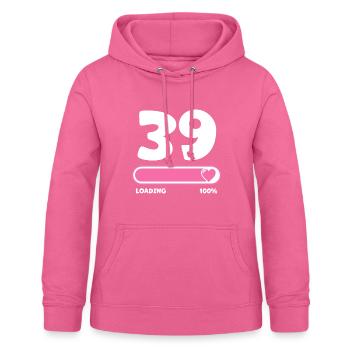 39. Geburtstag 39 Jahre - Frauen Hoodie - Pink - Vorne - AI Model Female 172 light (172cm)
