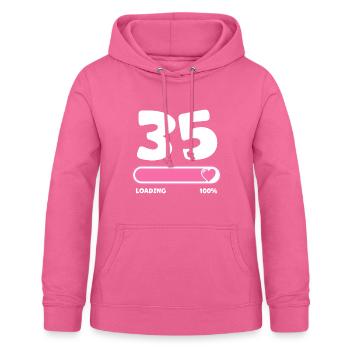 35. Geburtstag 35 Jahre - Frauen Hoodie - Pink - Vorne - AI Model Female 172 light (172cm)
