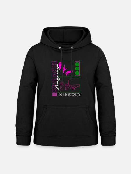 Sprache Sprache Pathologe Hemd, Rede - Frauen Hoodie - Schwarz