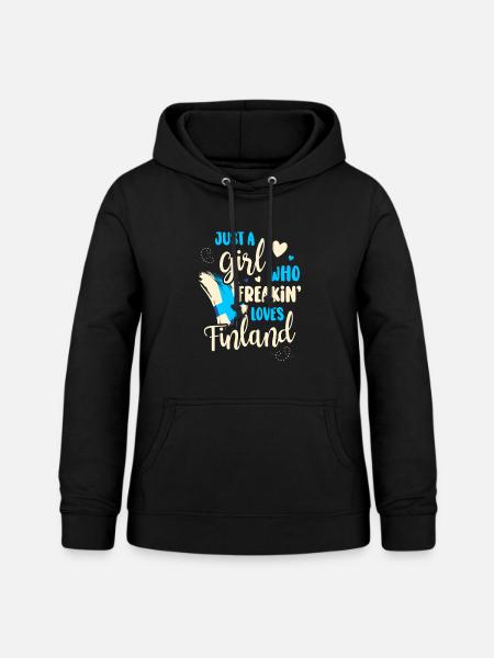 Finnland - Frauen Hoodie - Schwarz