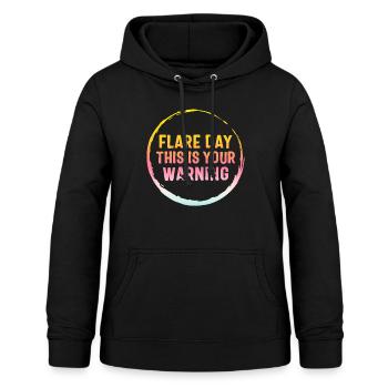 Flare Day Shirt, This is Your Warning Complex - Women's Hoodie - black - Front - AI Model Female 172 light (172cm)