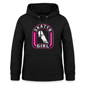 Skater Girl Shirt, Funny Skate Boarding Femme - Sweat à capuche Femme - noir - Devant - AI Model Female 172 light (172cm)