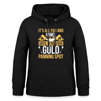 Gold Mining Spot Prospector Miner Digger Gold - Frauen Hoodie - Schwarz - Vorne - AI Model Female 172 light (172cm)